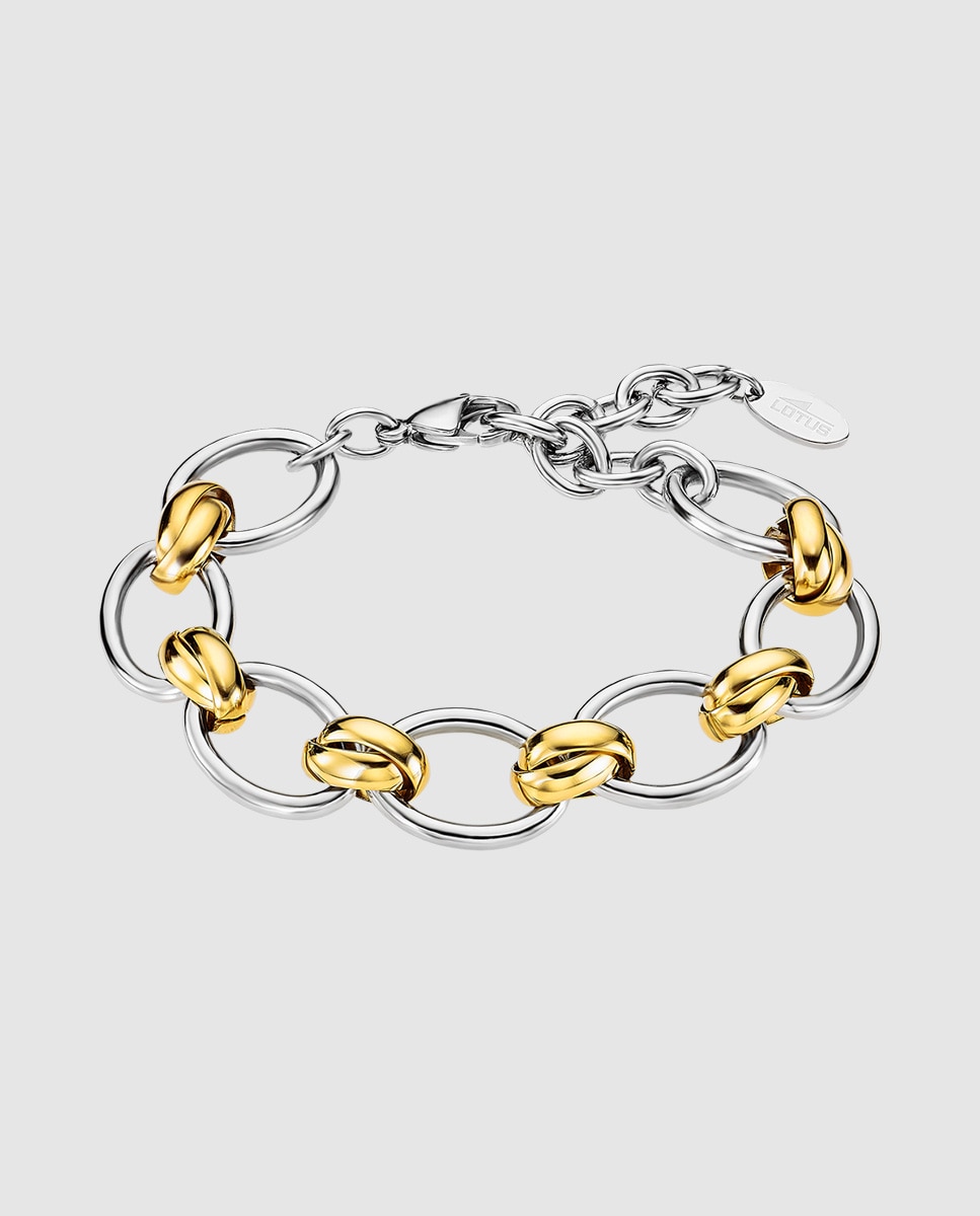 Pulseira de Elos Lotus Style Ls2359-2 1 Urban Woman de Aço Inoxidável 316l com Acabamento Brilhante Ouro / Prata-1