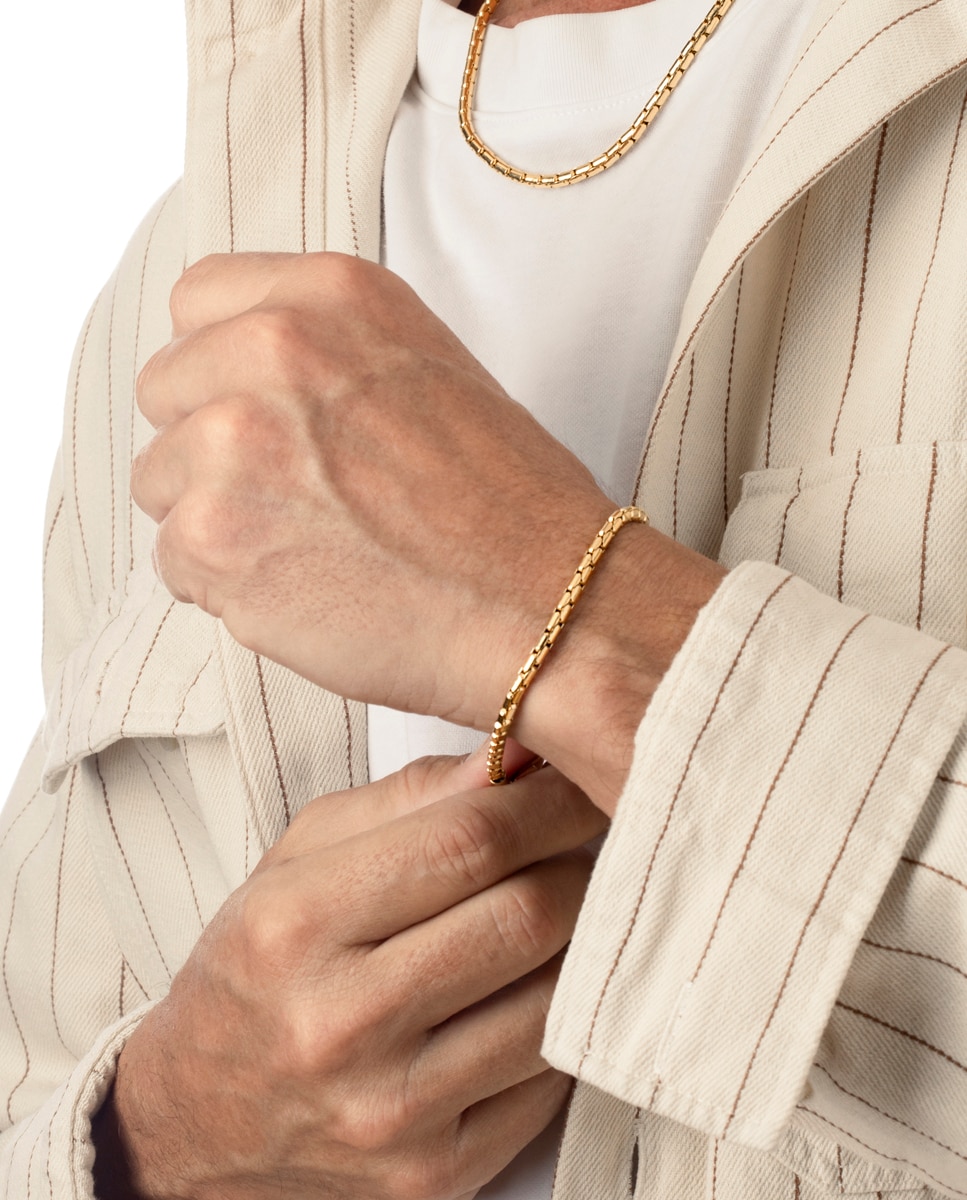 Pulseira Lotus Style Ls2367-2/2 Men In Black de Aço Inoxidável 316l com Acabamento Brilhante Dourado-2