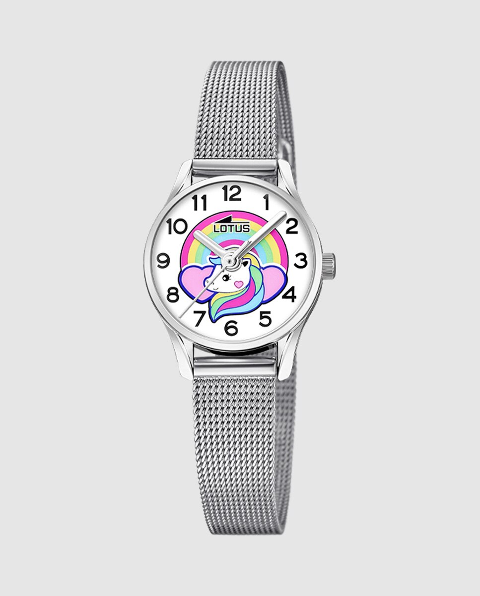 Relógio Infantil 18571/m Junior Collection de Aço Prateado com Pulseira de Oferta Prata metalizada-2