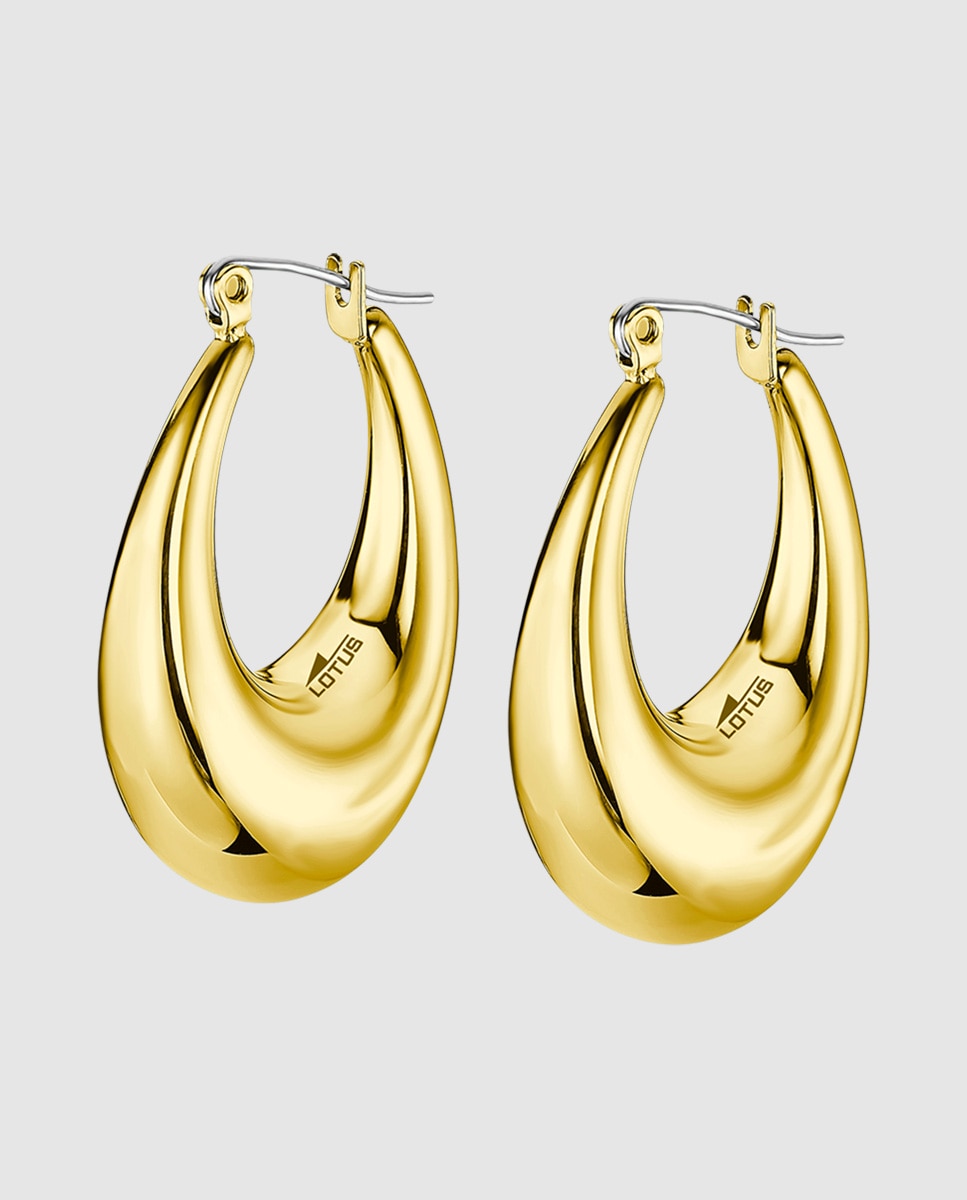 Brincos Lotus Style Ls2349-4/2 Urban Woman de Aço Inoxidável 316l com Acabamento Brilhante Dourado-1