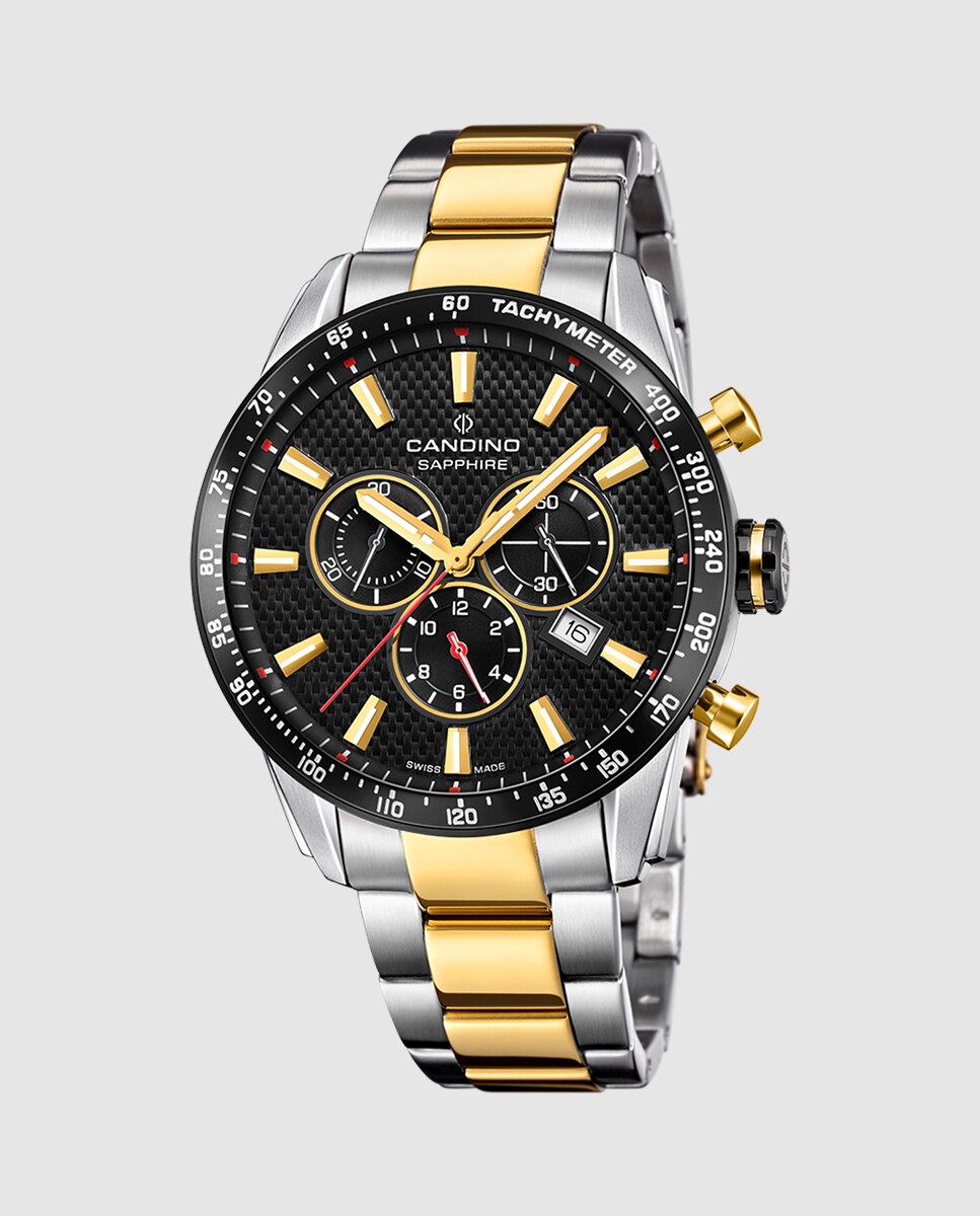 Relógio C4748/d Gents Chrono de Aço Multicolor Multicolor-1