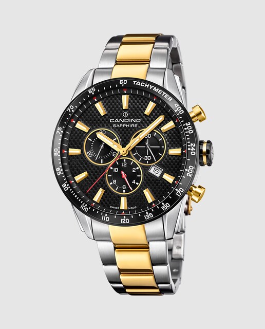 Imagem 0 de Relógio C4748/d Gents Chrono de Aço Multicolor