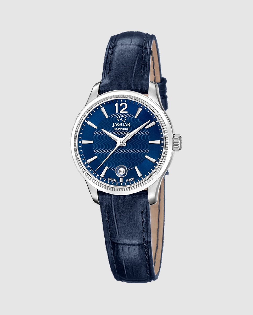 Relógio J1046/3 Acamar de Pele em Azul Azul-1