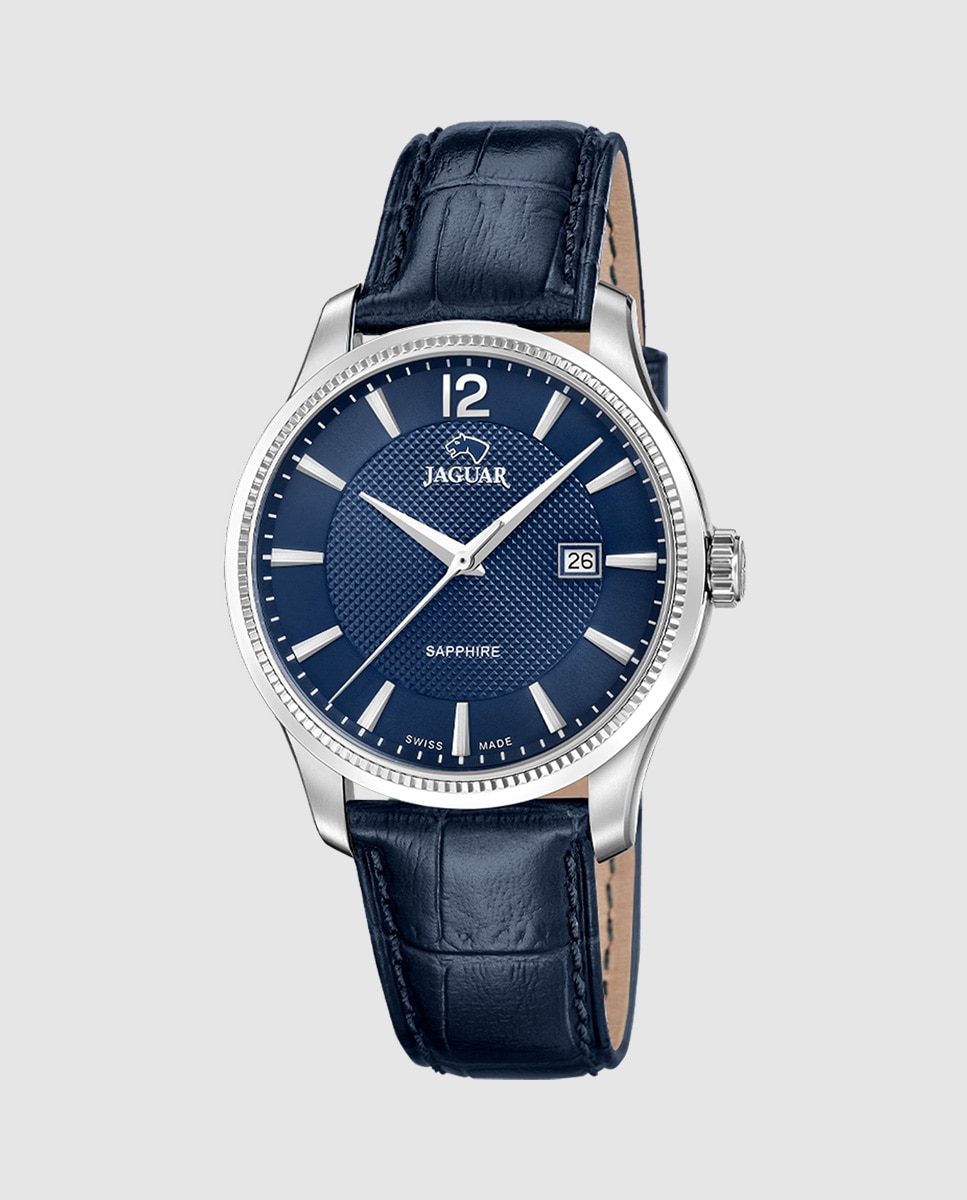 Relógio J1042/3 Acamar de Pele em Azul Azul-1