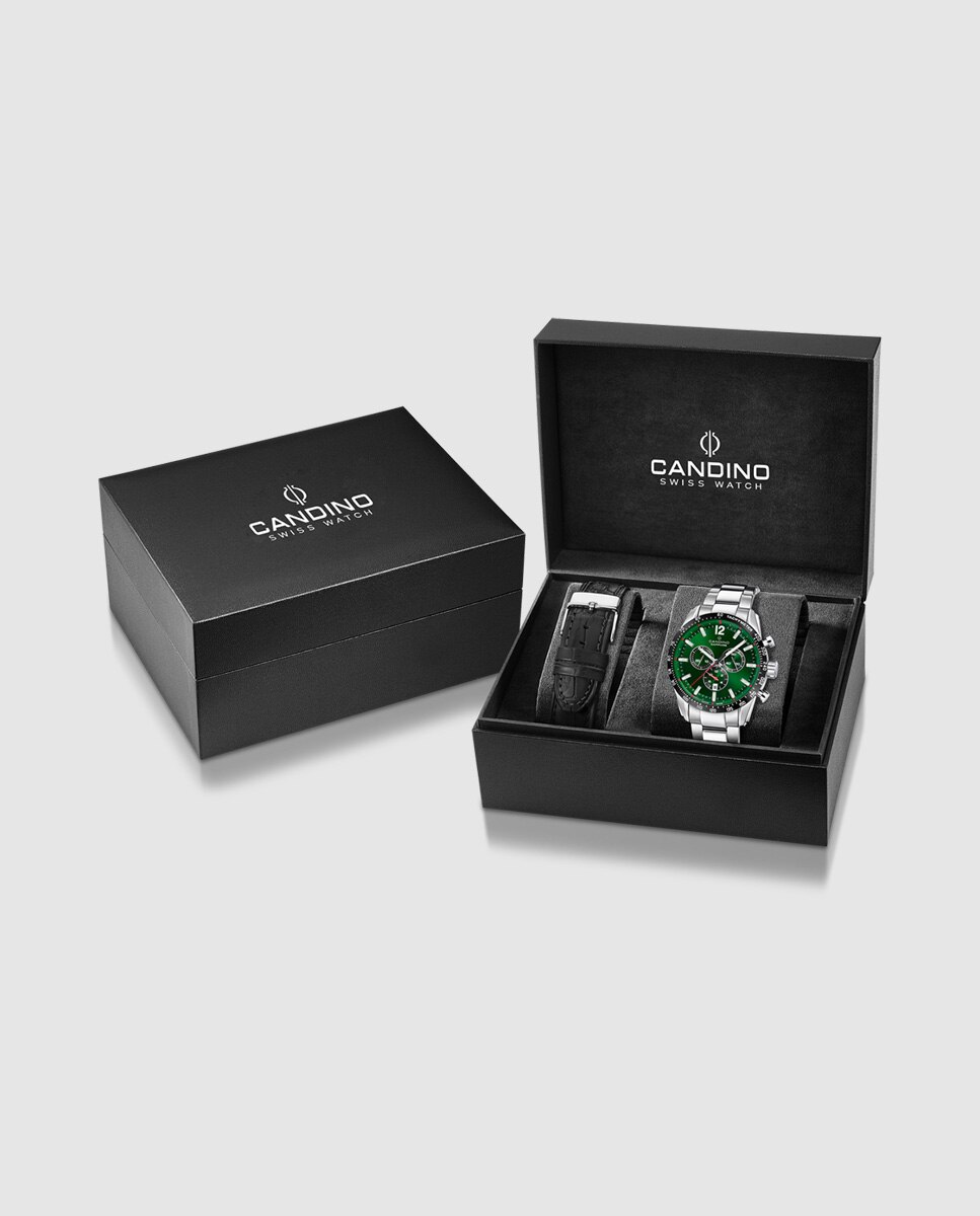 Relógio C4757/c Gents Chrono de Aço Prateado Prata-3