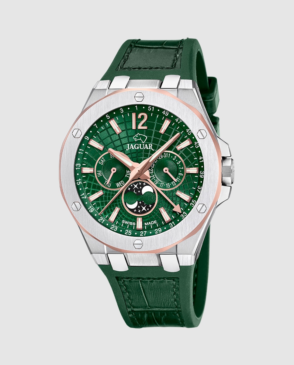 Relógio J1040/3 Diplomatic de Pele em Verde Verde-1