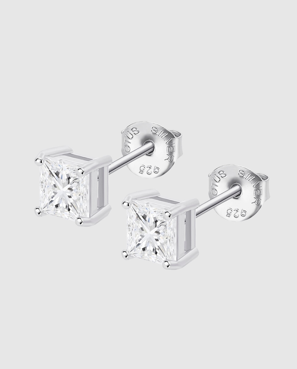 Brincos Lotus Silver Lp3835-4/1 Essentials de Prata com Acabamento Brilhante e Zircónios Branco-1