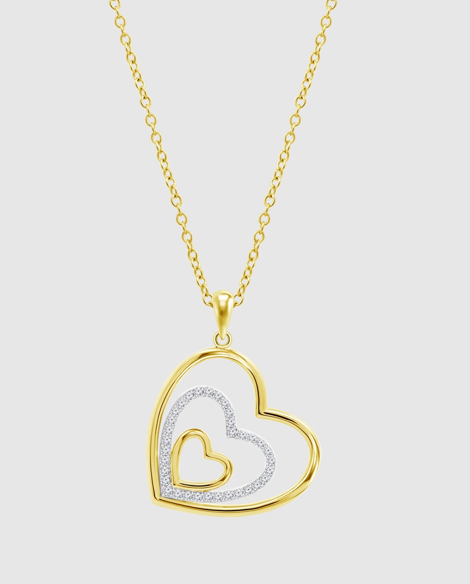 Colar Lotus Silver Lp3848-1/2 Moments de Prata com Acabamento Brilhante e Zirconita Ouro / Prata-1