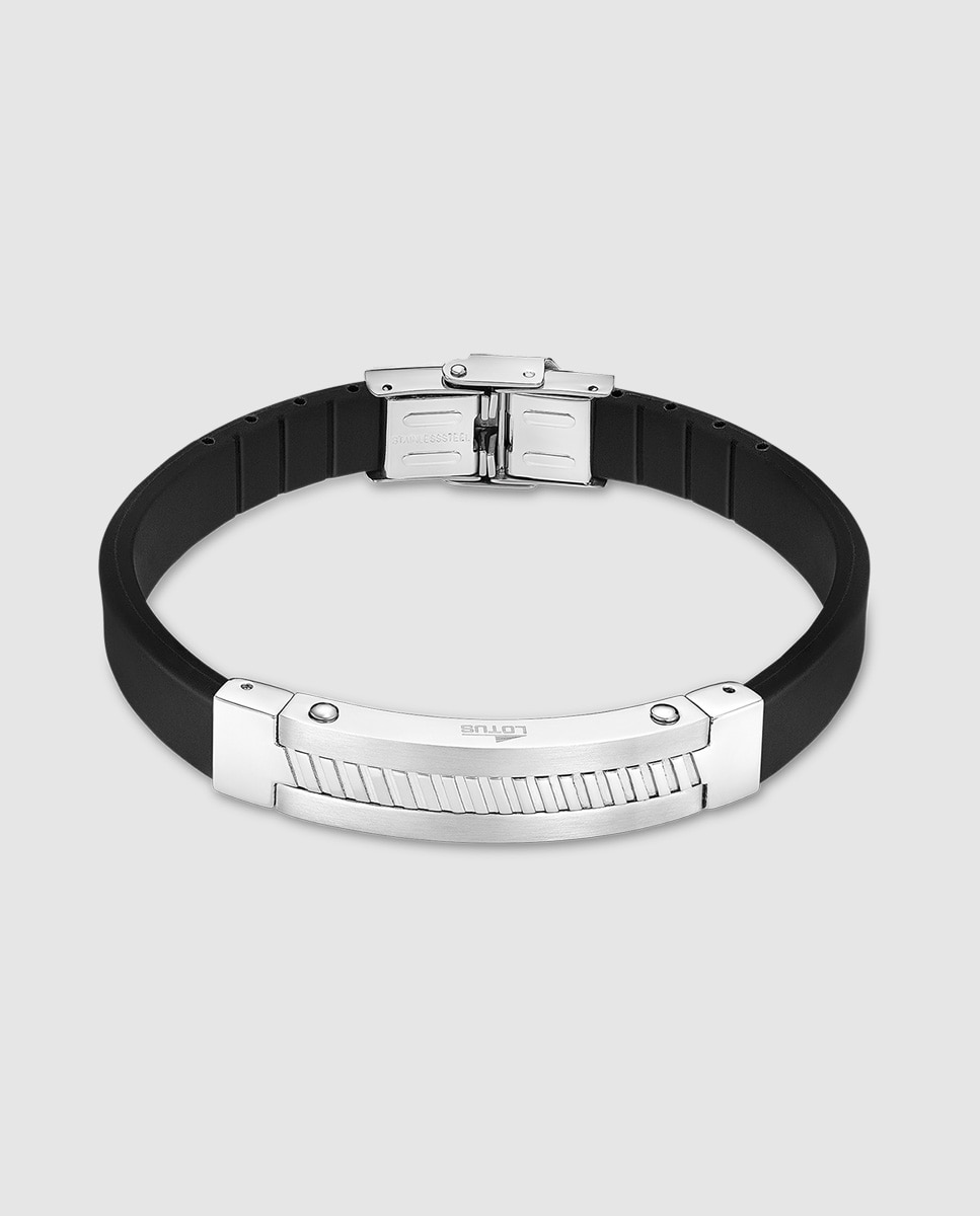 Pulseira Lotus Style Ls2454-2/1 Men In Black de Aço Inoxidável 316l Prateado-1