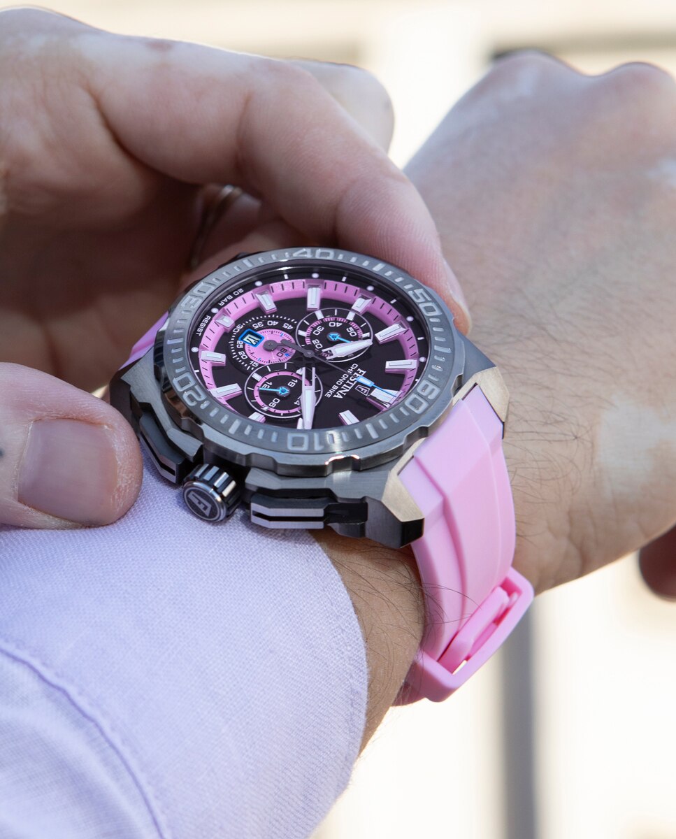 Relógio F20725/2 Chrono Bike de Borracha Rosa Rosa-6