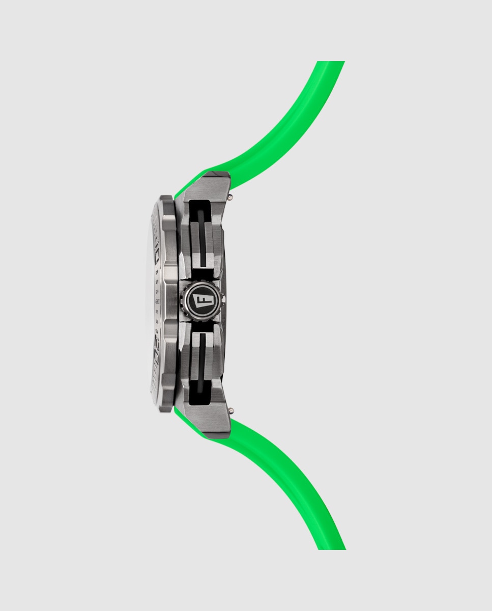 Relógio F20725/3 Chrono Bike de Borracha em Verde Verde-5