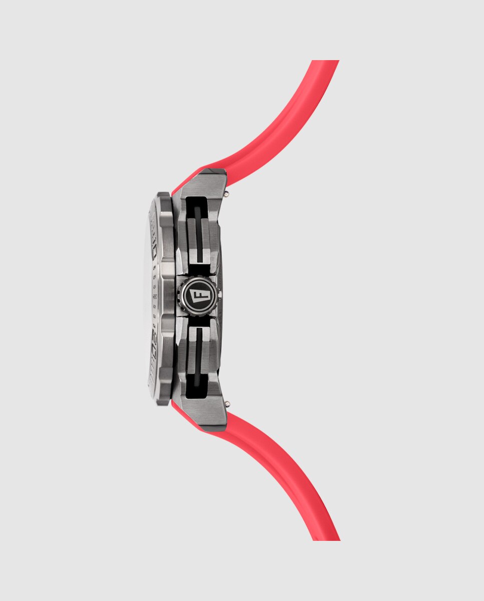 Relógio F20725/5 Chrono Bike de Borracha em Vermelho Vermelho-5
