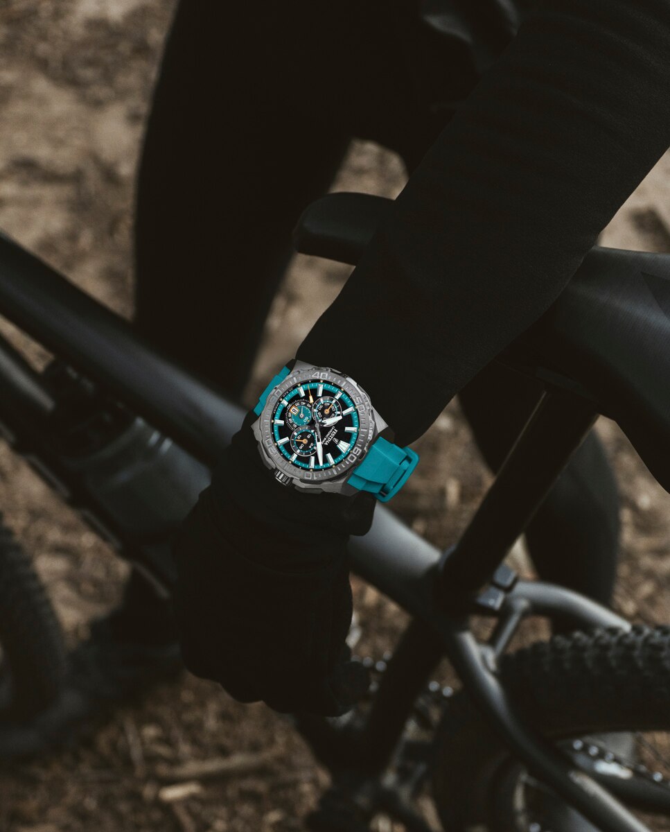 Relógio F20725/6 Chrono Bike de Borracha Azul Azul-6