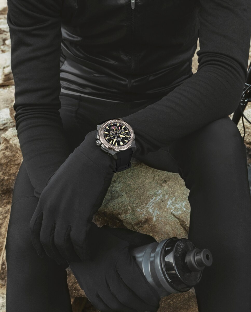 Relógio F20726/3 Chrono Bike de Borracha em Preto Preto-6