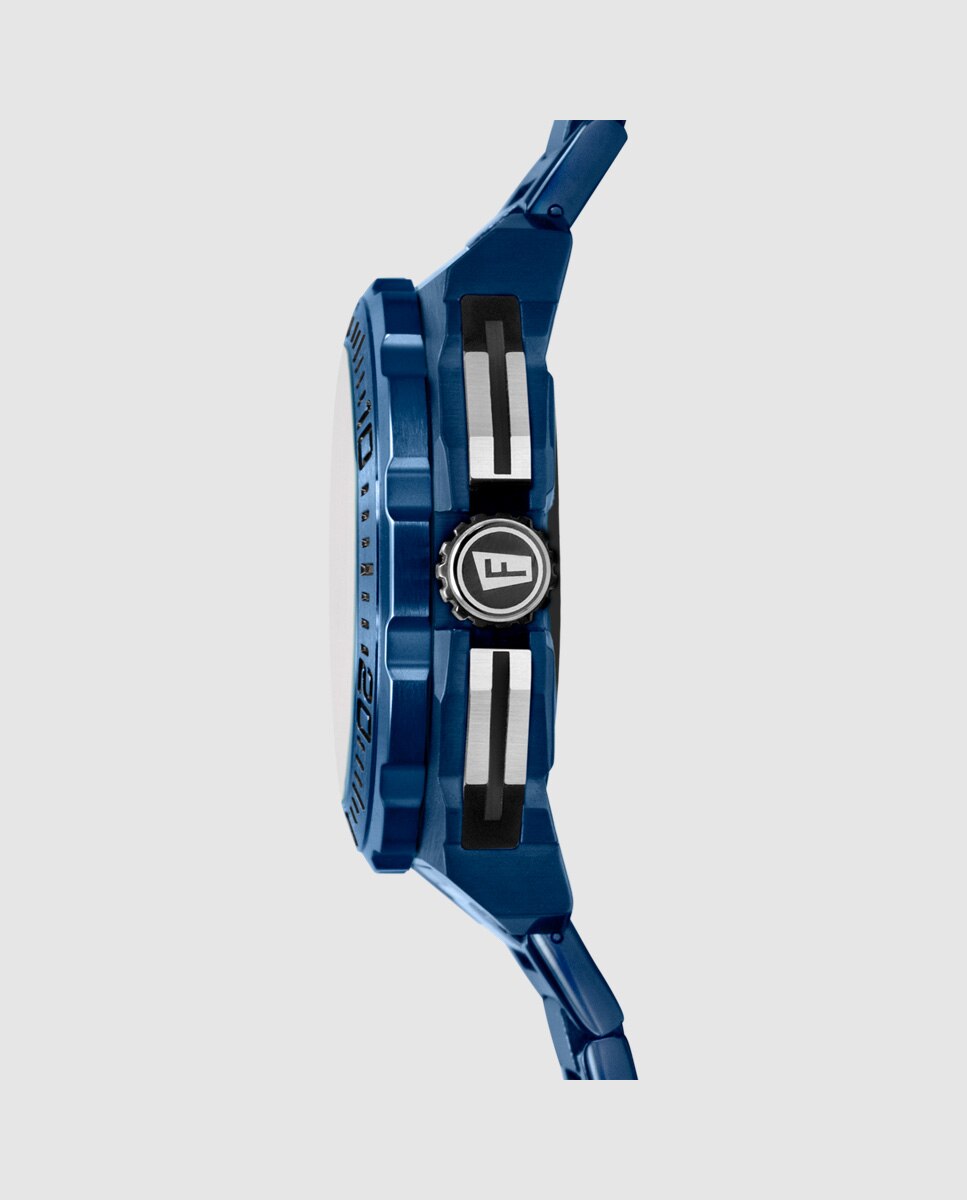 Relógio F20729/1 Chrono Bike de Aço em Azul Azul-4