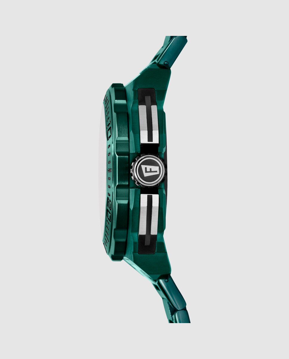 Relógio F20730/1 Chrono Bike de Aço em Verde Verde-4
