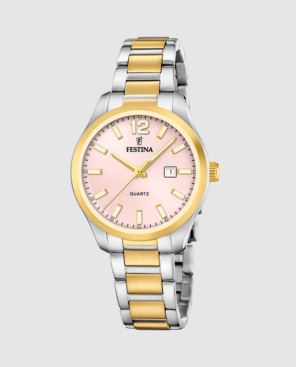 Relógio F20739/2 Aço Clássico de Aço Multicolor Multicolor-1