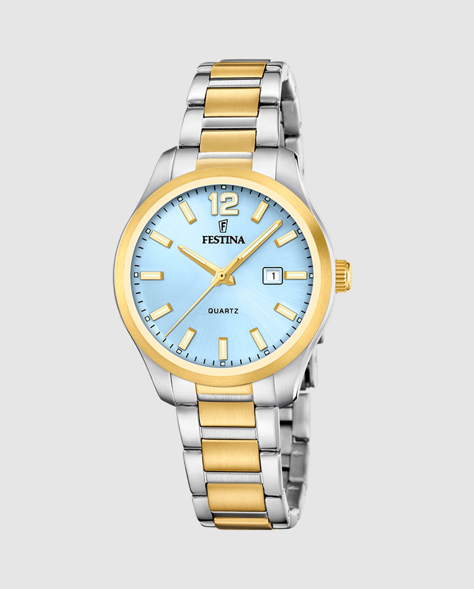 Relógio F20739/3 Aço Clássico de Aço Multicolor Multicolor-1