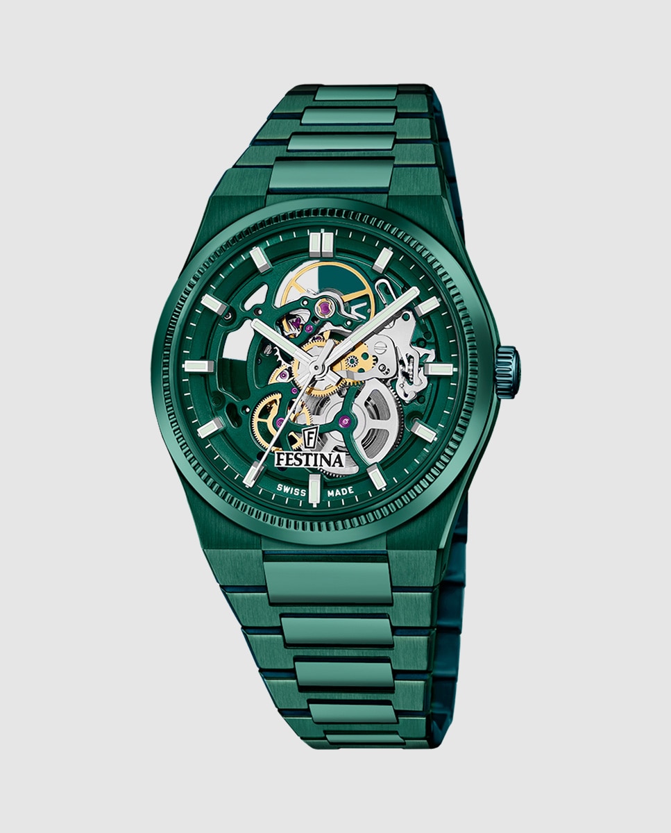 Imagem 0 de Relógio F20072/1 Swiss Made Automático de Aço em Verde