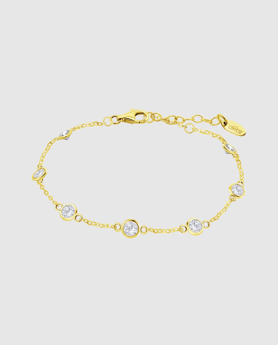 Pulseira Lotus Silver Lp3451-2/3 Essentials de Prata com Acabamento Brilhante e Zirconita Branco-1