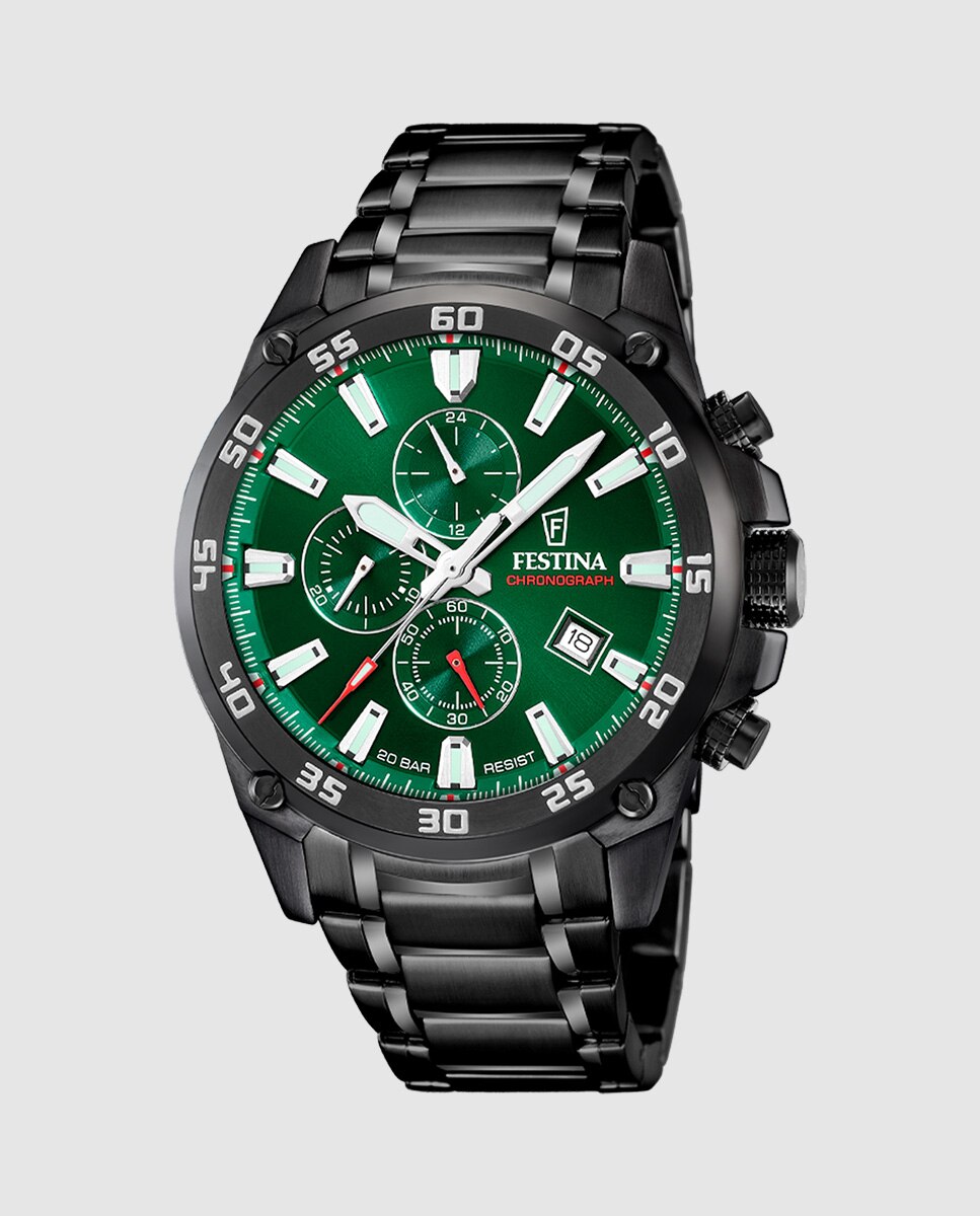 Relógio F20735/2 Timeless Chronograph de Aço em Preto Preto-1