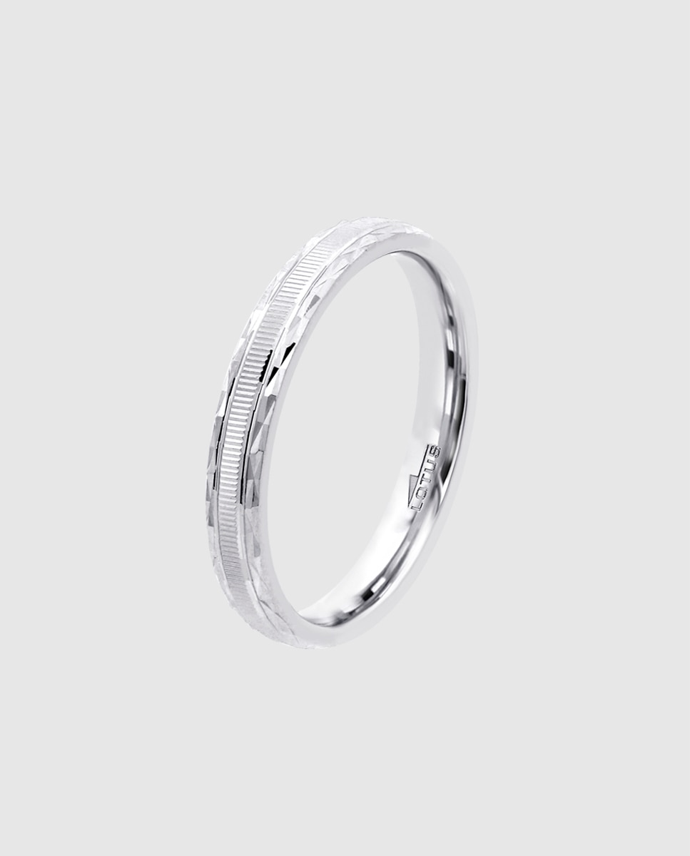 Imagem 0 de Anel Lotus Silver Lp3861-3 Love Ring de Prata com Acabamento Mate