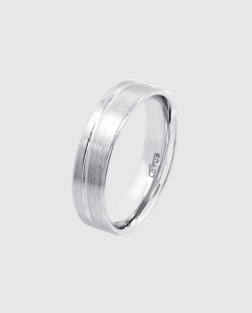 Imagem 0 de Anel Lotus Silver Lp3864-3 Love Ring de Prata com Acabamento Mate
