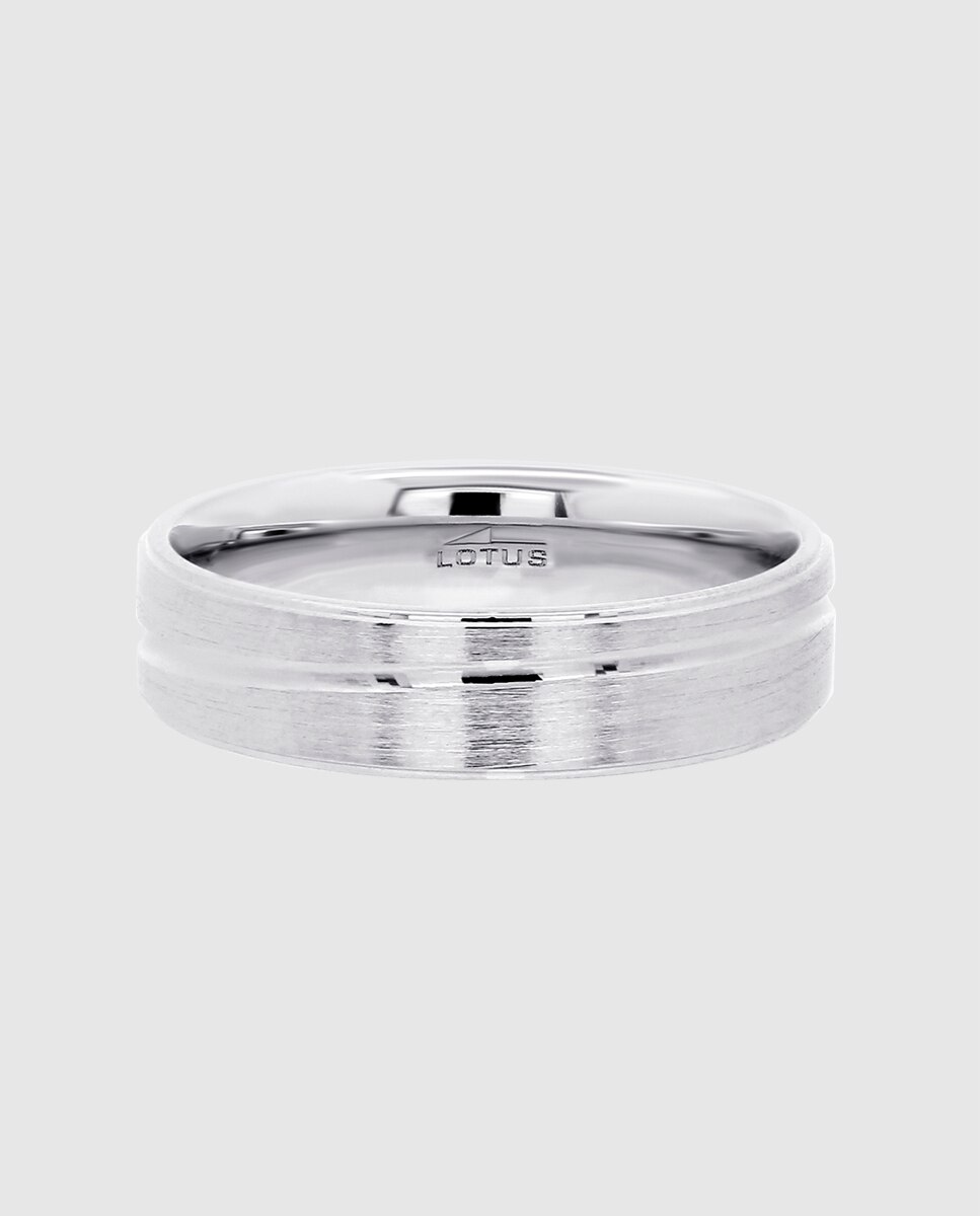 Anel Lotus Silver Lp3864-3 Love Ring de Prata com Acabamento Mate Prata-3