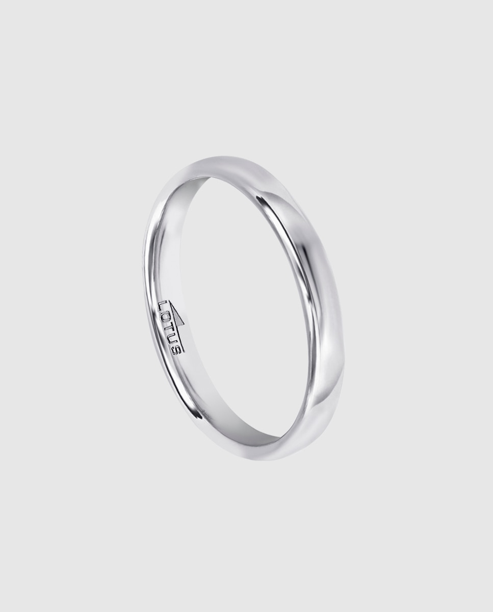 Anel Lotus Silver Lp3868-3 Love Ring de Prata com Acabamento Brilhante Prata-2