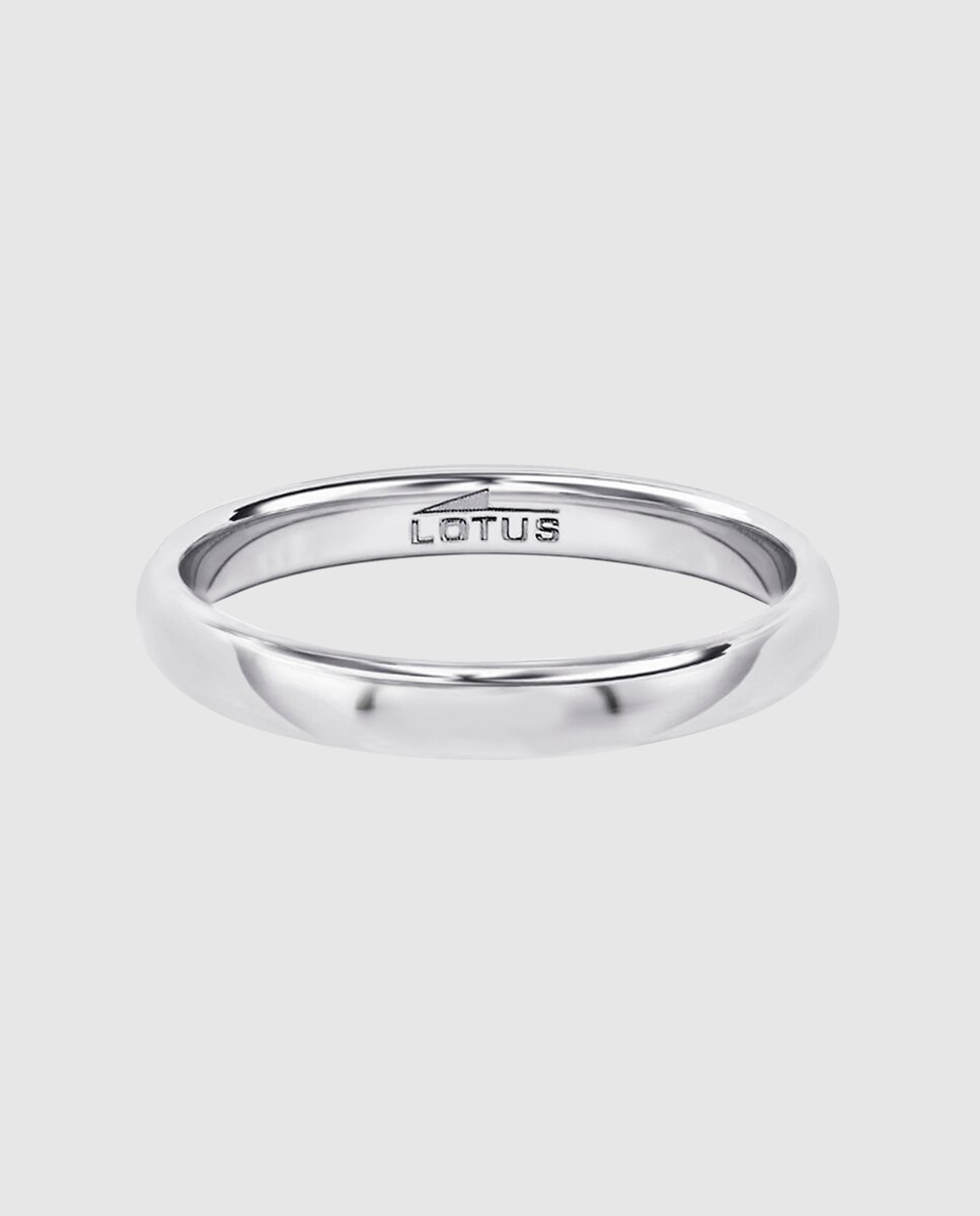 Anel Lotus Silver Lp3868-3 Love Ring de Prata com Acabamento Brilhante Prata-3