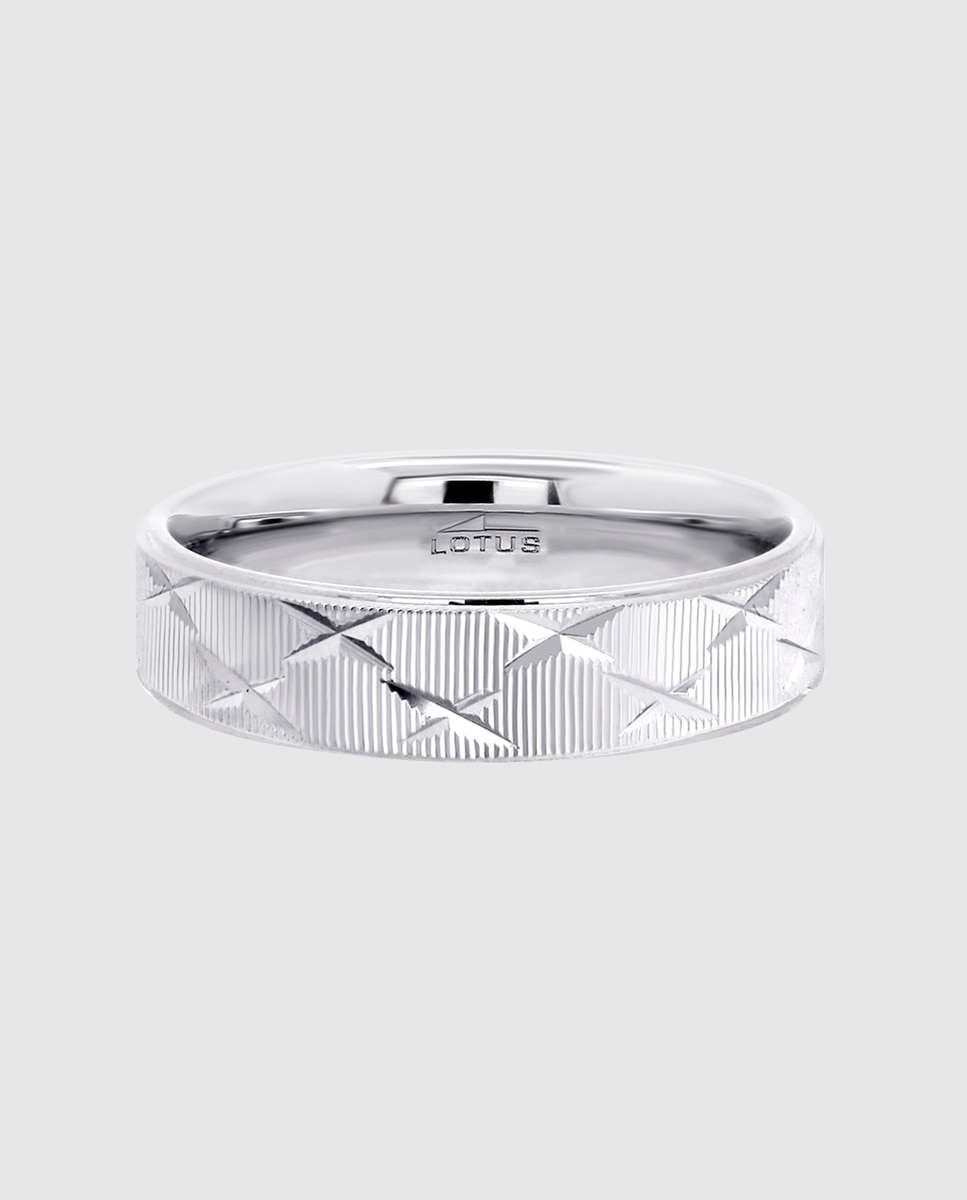 Anel Lotus Silver Lp3863-3 Love Ring de Prata com Acabamento Mate Prata-3