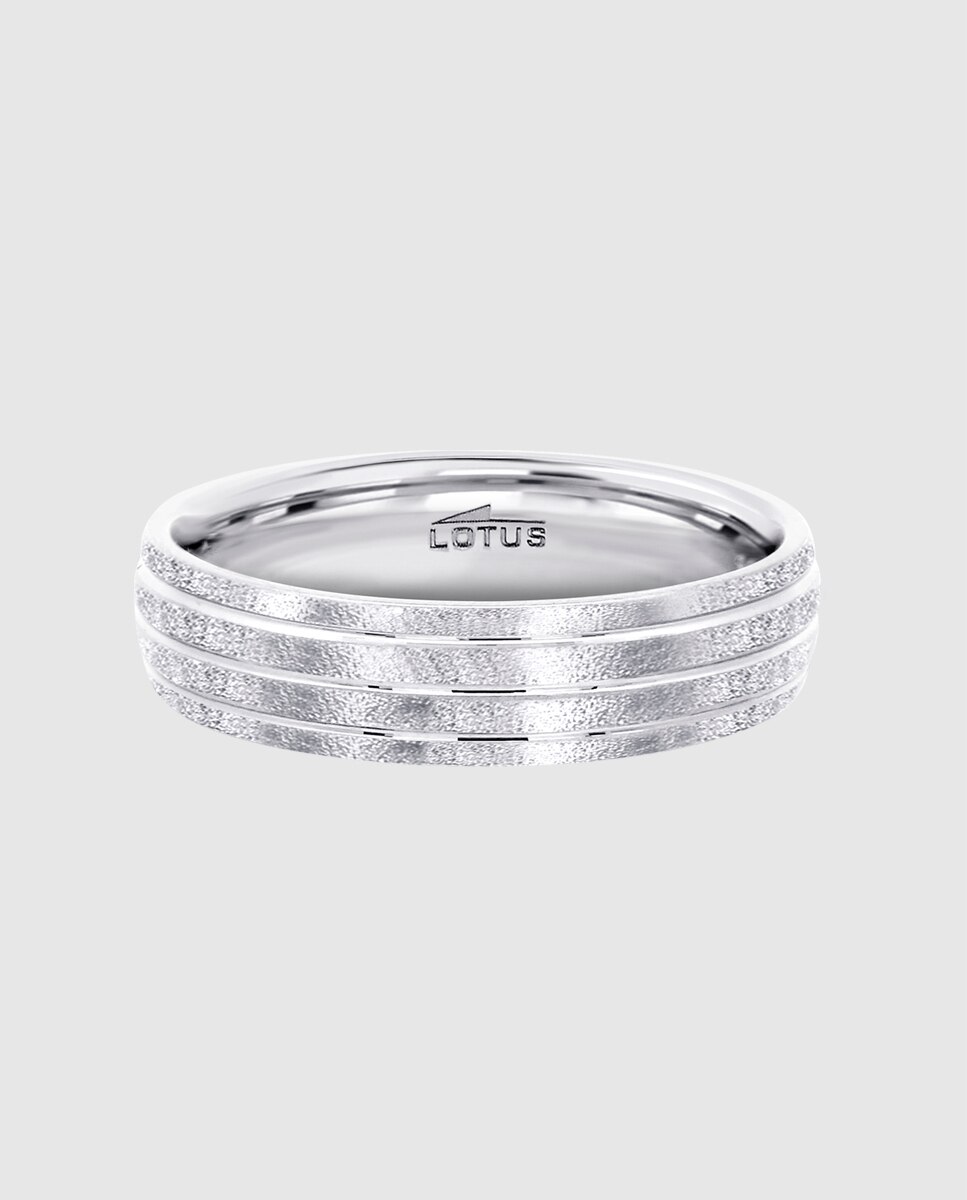 Anel Lotus Silver Lp3866-3 Love Ring de Prata com Acabamento Mate Prata-3