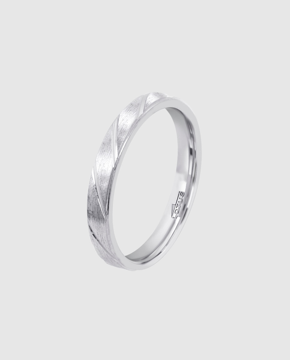 Imagem 0 de Anel Lotus Silver Lp3862-3 Love Ring de Prata com Acabamento Mate