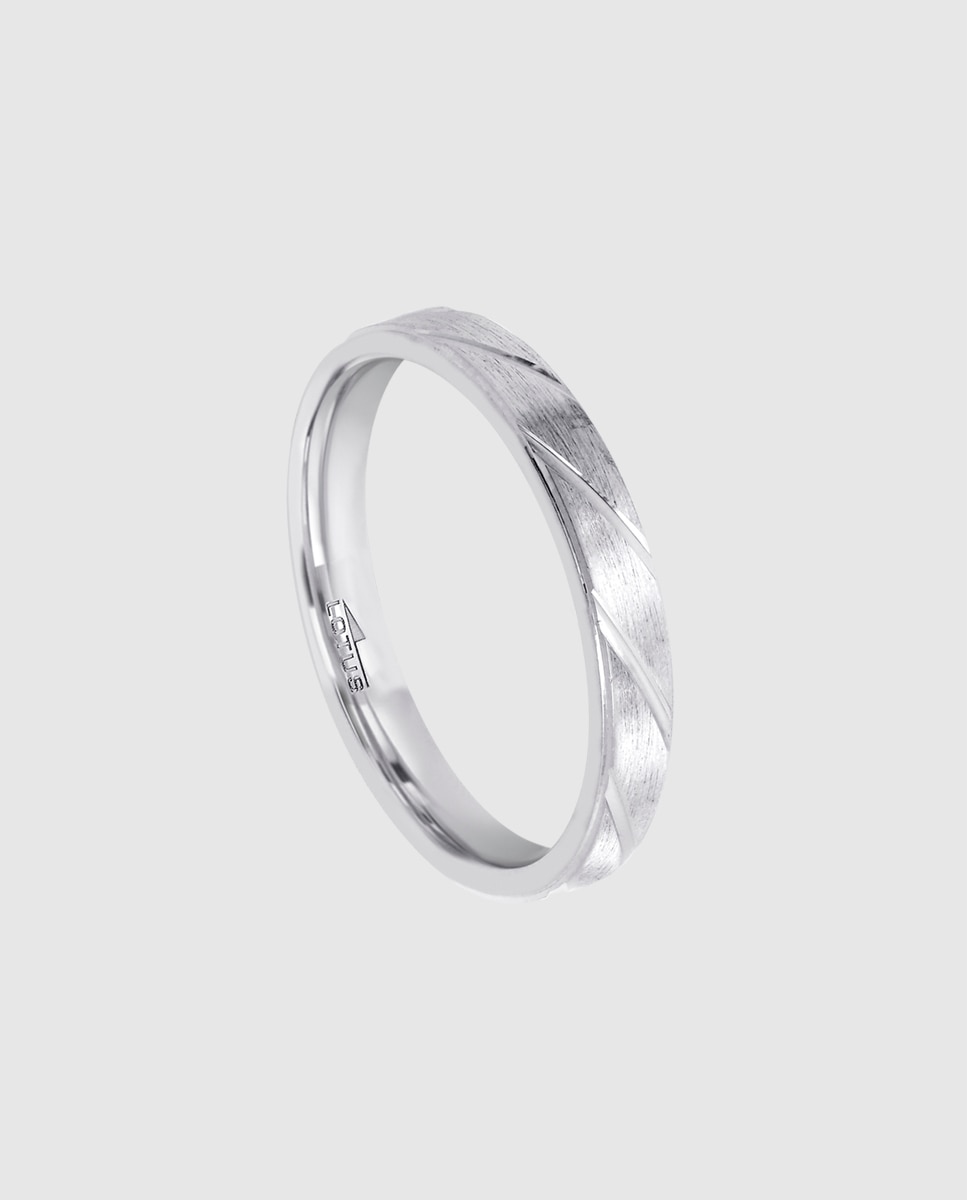 Anel Lotus Silver Lp3862-3 Love Ring de Prata com Acabamento Mate Prata-2