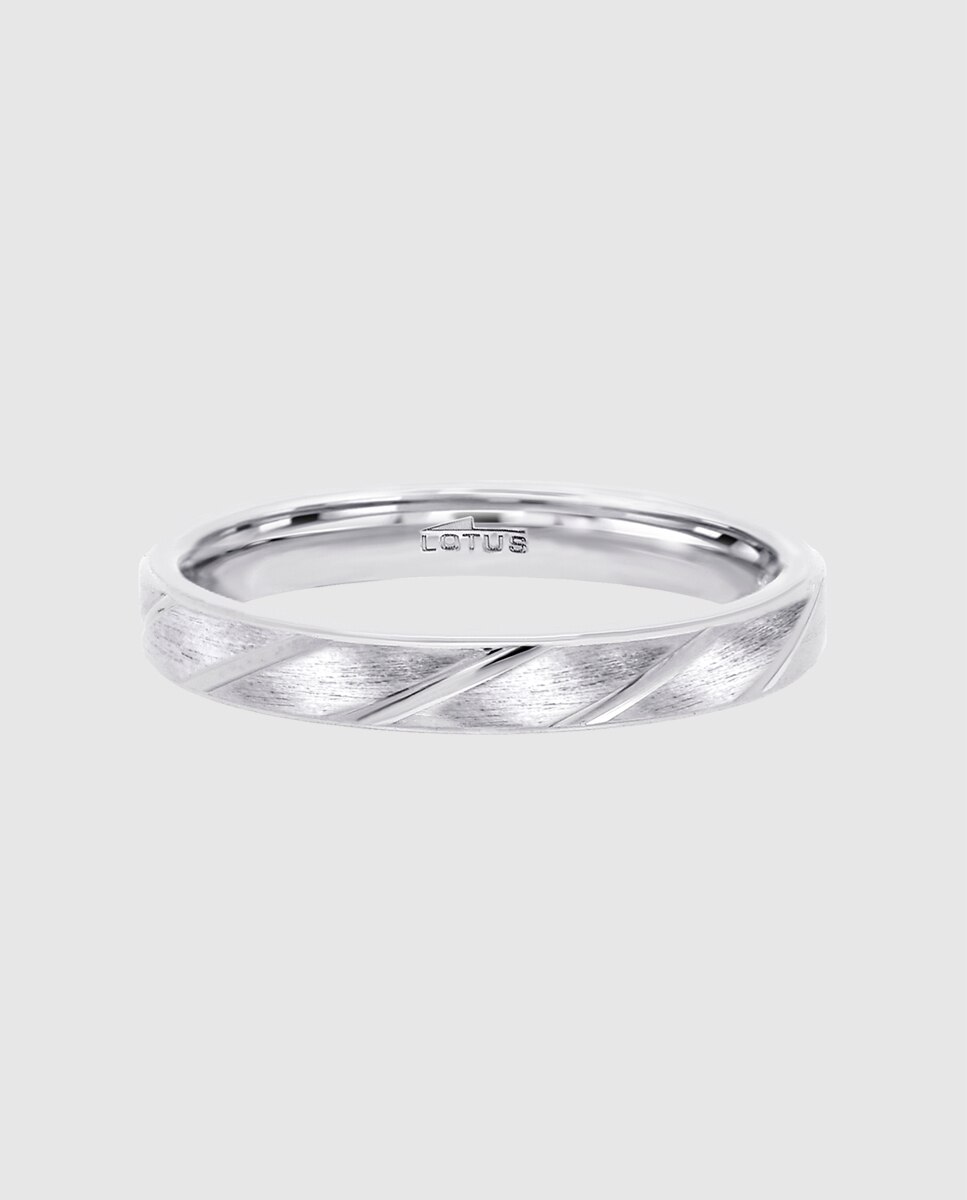 Anel Lotus Silver Lp3862-3 Love Ring de Prata com Acabamento Mate Prata-3