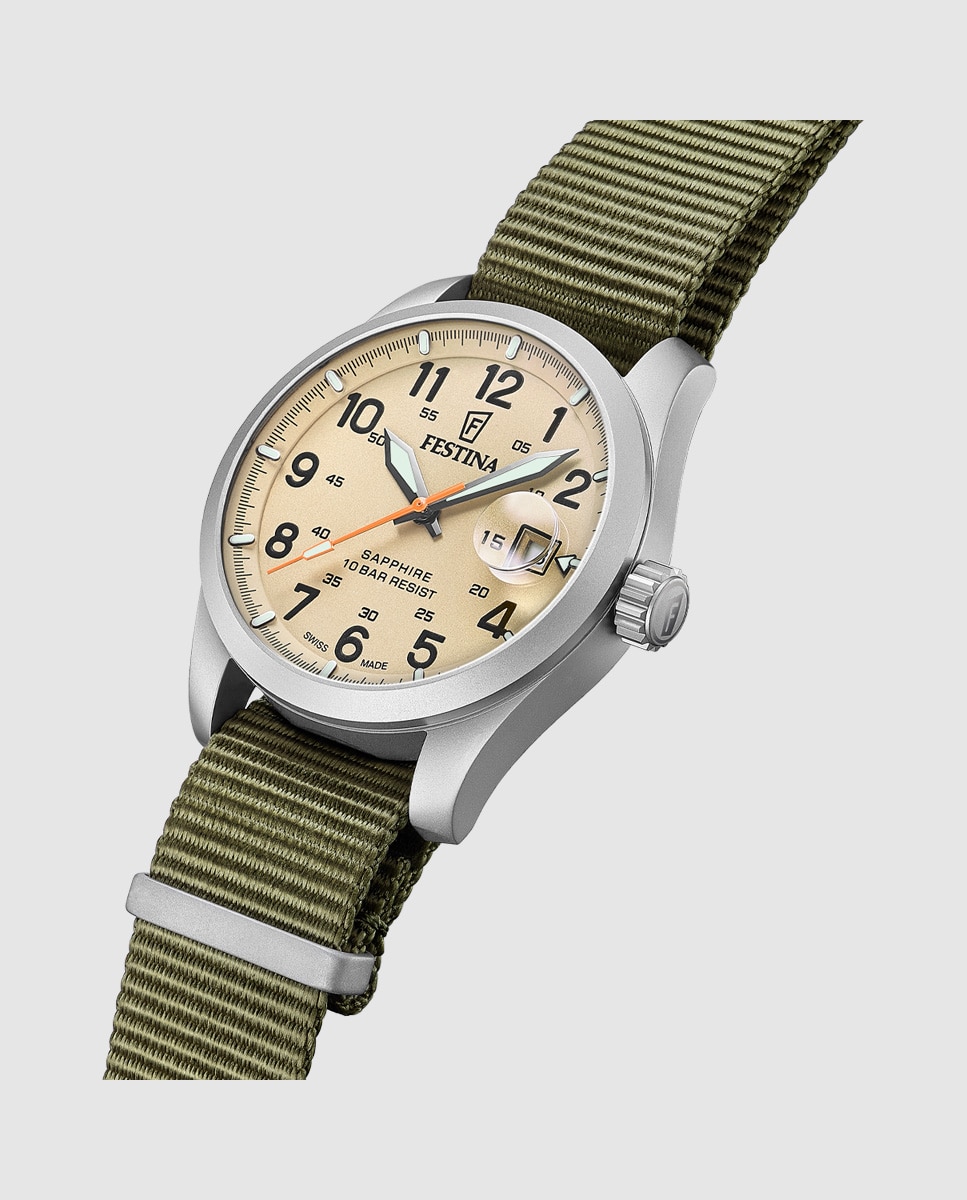 Relógio F20082/1 Field Watches de Têxtil em Verde Verde-3