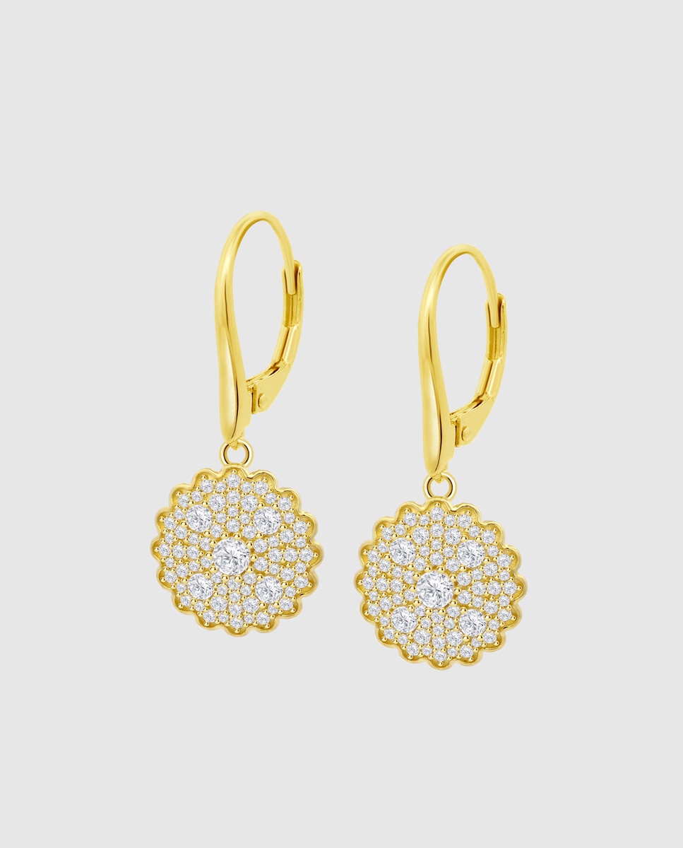 Brincos Lotus Silver Lp3886-4/2 Glam de Prata com Acabamento Brilhante e Zirconita Branco-1