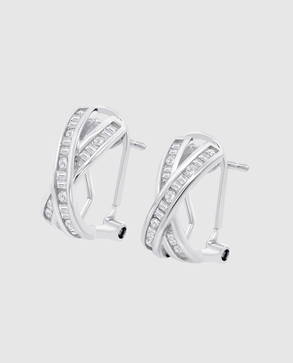 Brincos Lotus Silver Lp3870-4/1 Glam de Prata com Acabamento Brilhante e Zircônias Branco-1