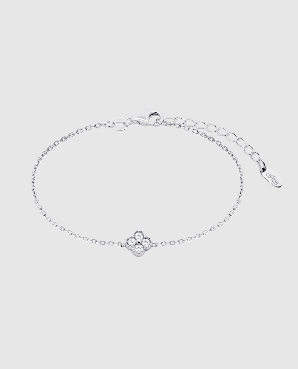 Pulseira Lotus Silver Lp3889-2/1 Trendy de Prata com Acabamento Brilhante e Zircônias Branco-1