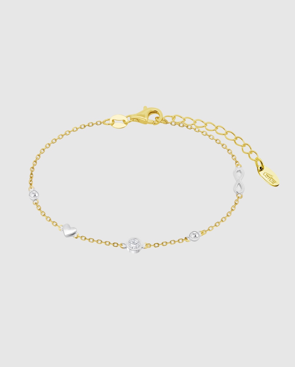 Pulseira Lotus Silver Lp3891-2/1 Essentials de Prata com Acabamento Brilhante e Zircônias Branco-1
