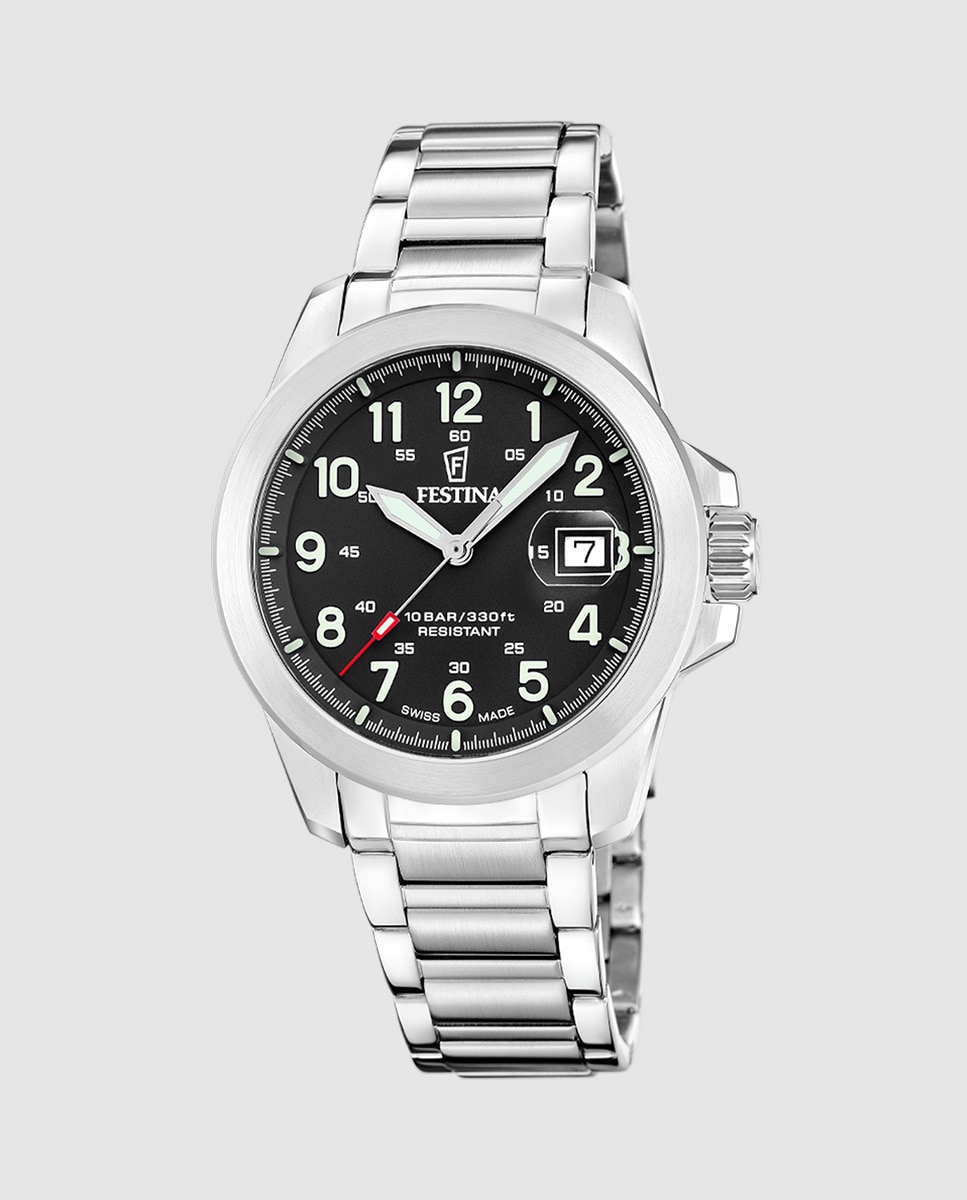 Relógio F20081/4 Field Watches de Aço Prateado Prata-1