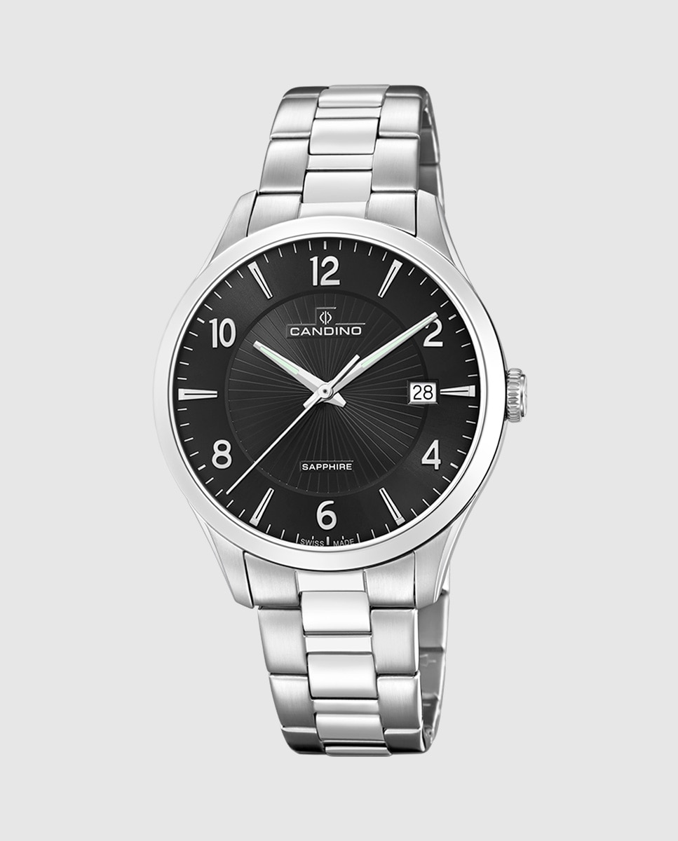 Relógio C4798/4 Classic Gents de Aço Prateado Prata-1