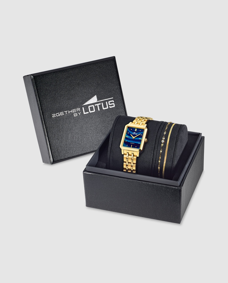 Relógio de Mulher 19009/2 2gether em Aço Dourado com Pulseira de Aço de Presente Ouro-1
