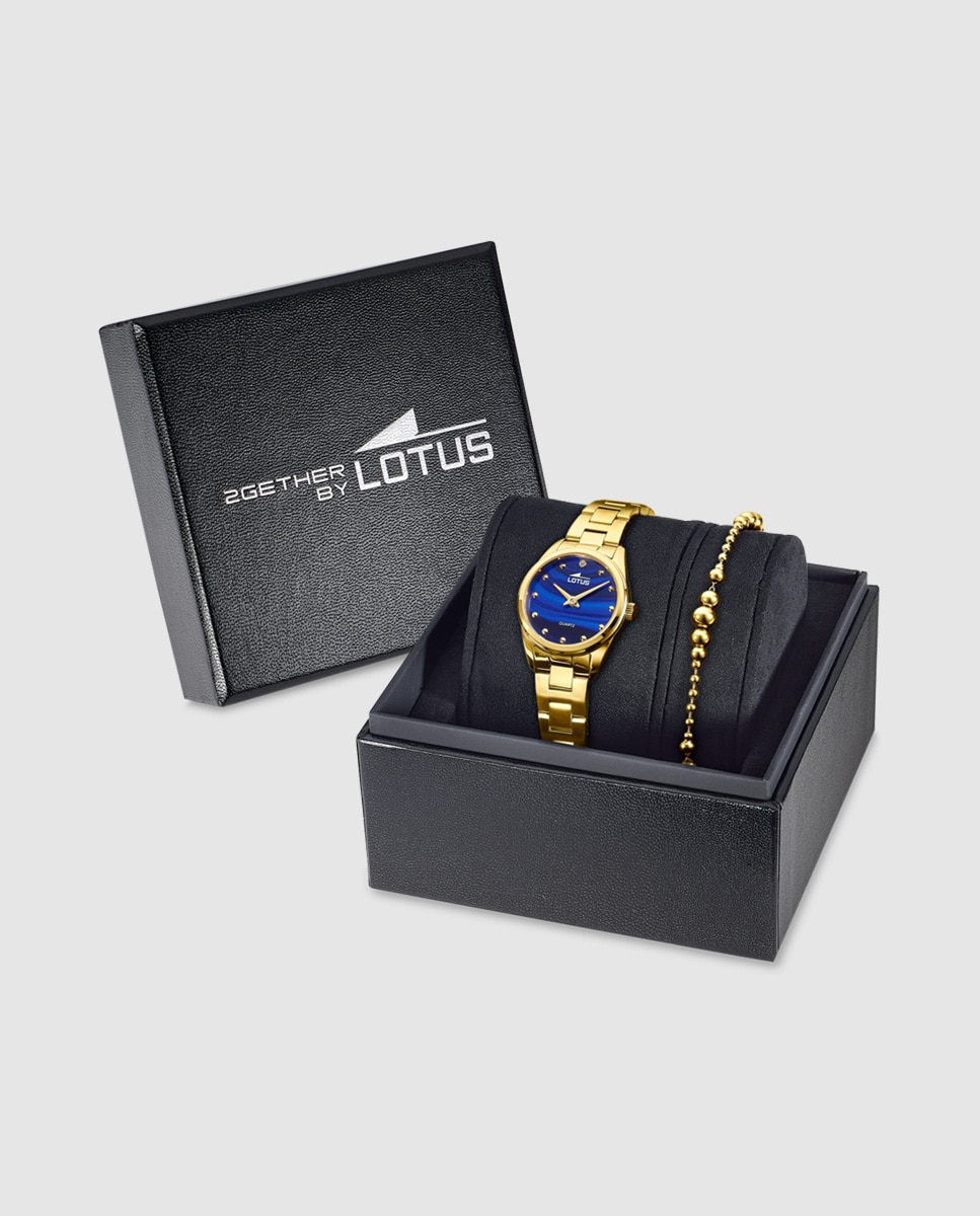 Relógio 19007/2 2gether em Aço Dourado com Pulseira de Aço de Oferta Ouro-1
