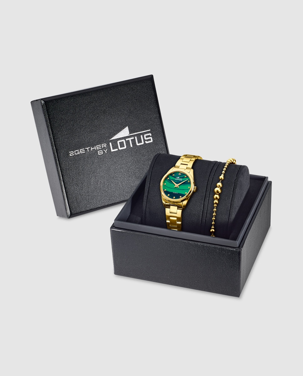 Relógio 19007/3 2gether de Aço em Dourado com Pulseira de Aço de Oferta Ouro-1