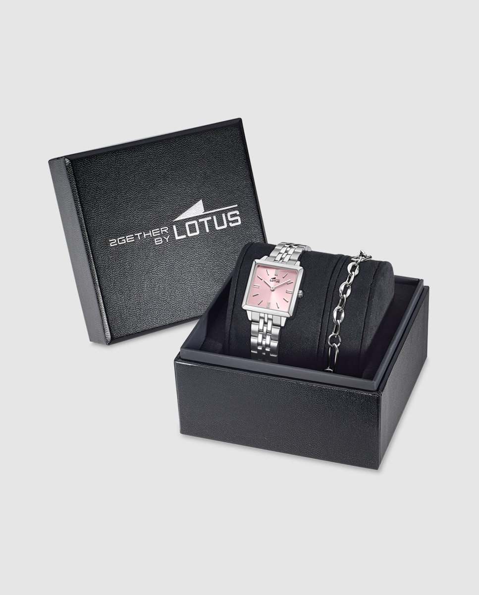 Relógio de Mulher 19010/2 2gether em Aço Prateado com Pulseira de Aço de Oferta Prata / Rosa-1