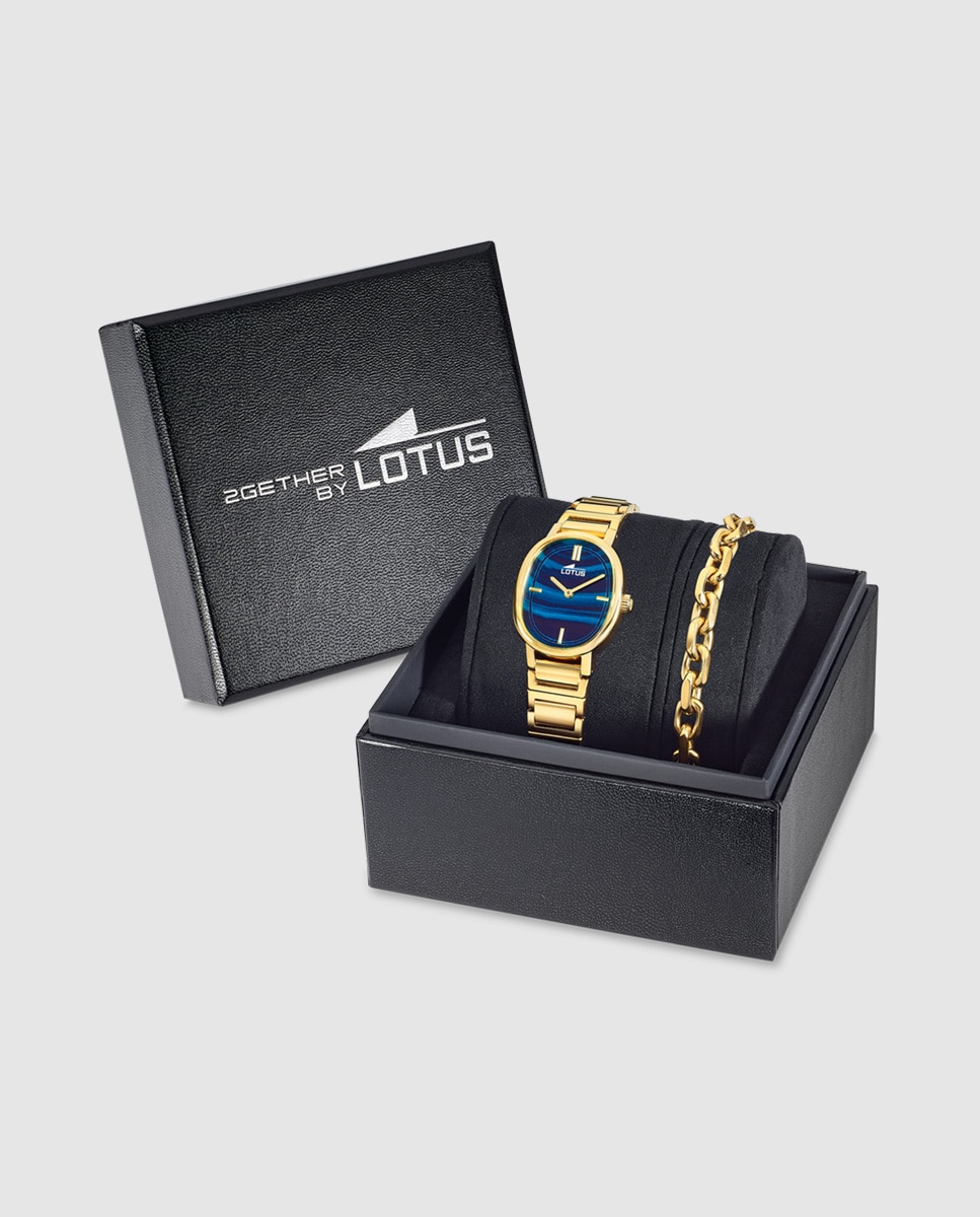 Relógio de Mulher 19013/3 2gether em Aço Dourado com Pulseira de Aço de Oferta Ouro-1