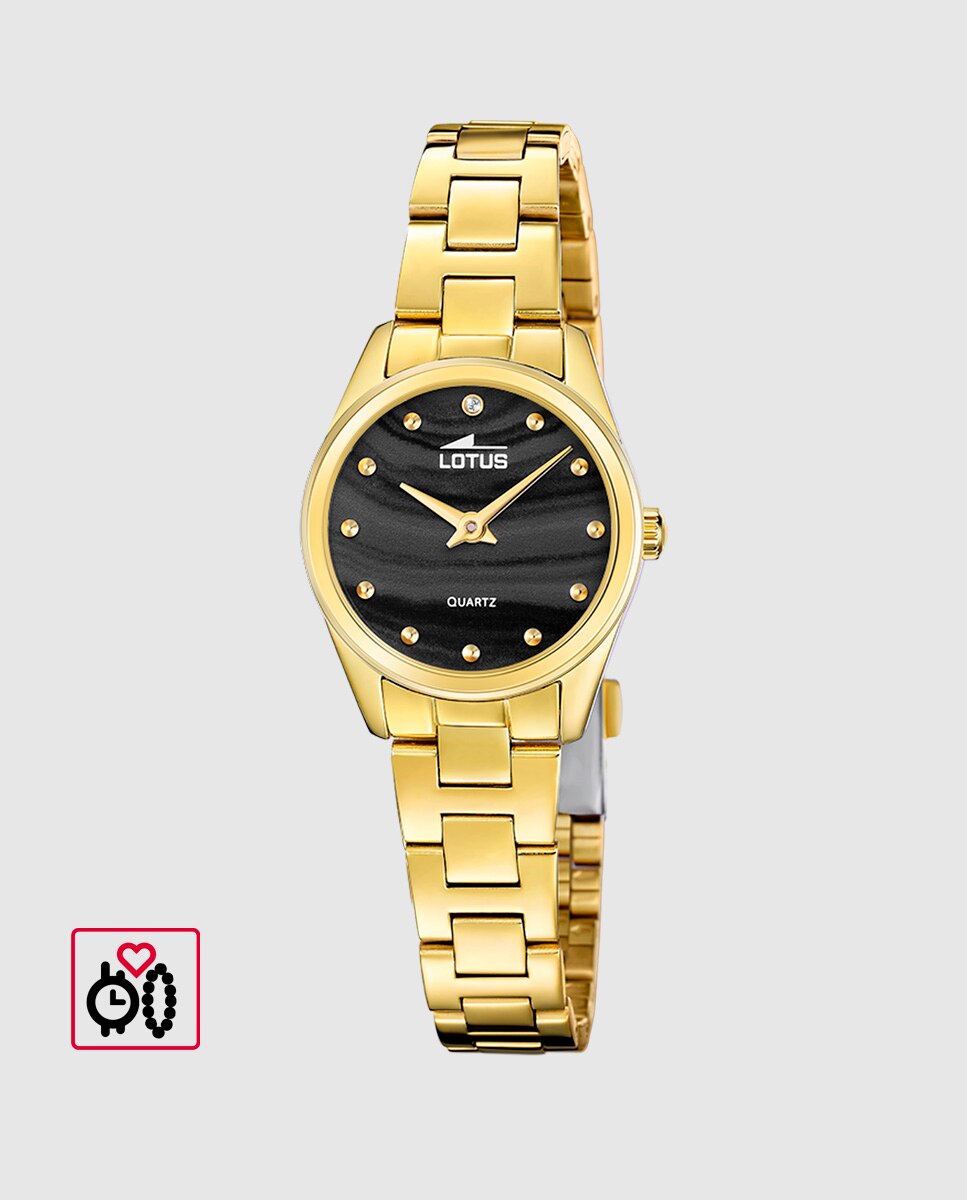 Relógio 19007/4 2gether de Aço em Dourado com Pulseira de Aço de Presente Ouro-2