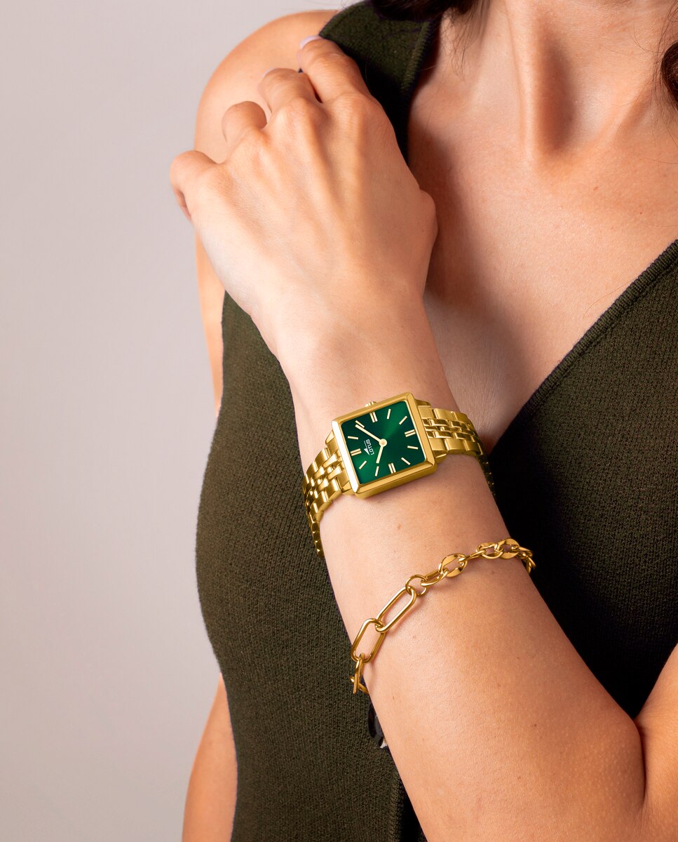 Relógio 19011/3 2gether em Aço Dourado com Pulseira de Aço de Oferta Ouro-4