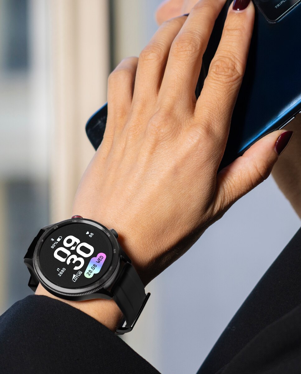 Relógio Smartwatch 50205/1 Smartime 2nd Gen de Borracha em Preto Preto-2